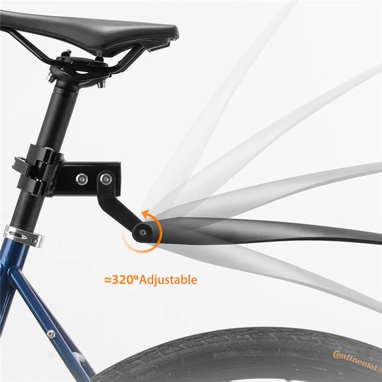 ROCKBROS Fahrrad-Gepäckträger Aluminiumlegierung Regal MTB Fahrrad-Sattelstützen-Tasche mit Schutzblech - Standard-Regal 