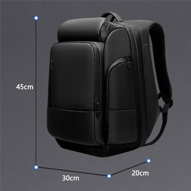 Sac à bandoulière de voyage pour homme EURCOOL 1755 avec port USB externe, version améliorée - Noir