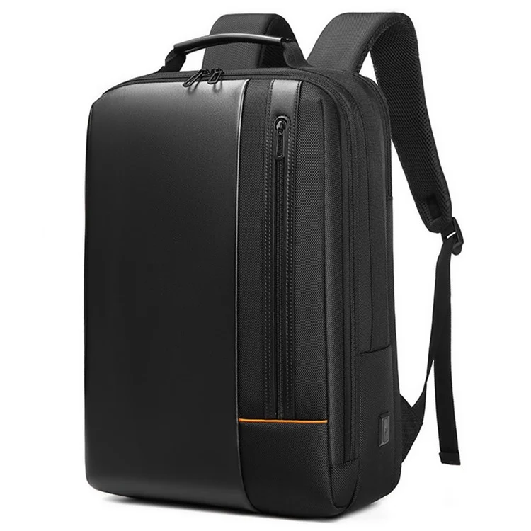 EURCOOL 8811 USB Design Dual Shoulders Bag Oxford Cloth + Polyester Laptop Backpack Travel Daypack - Black