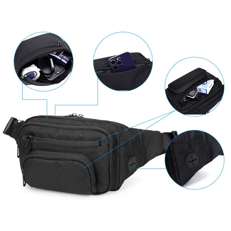 EURCOOL EC-6601 Sport Cycling Wasserdichte Brustbeutel Männer Casual Einzel Schulter Umhängetasche