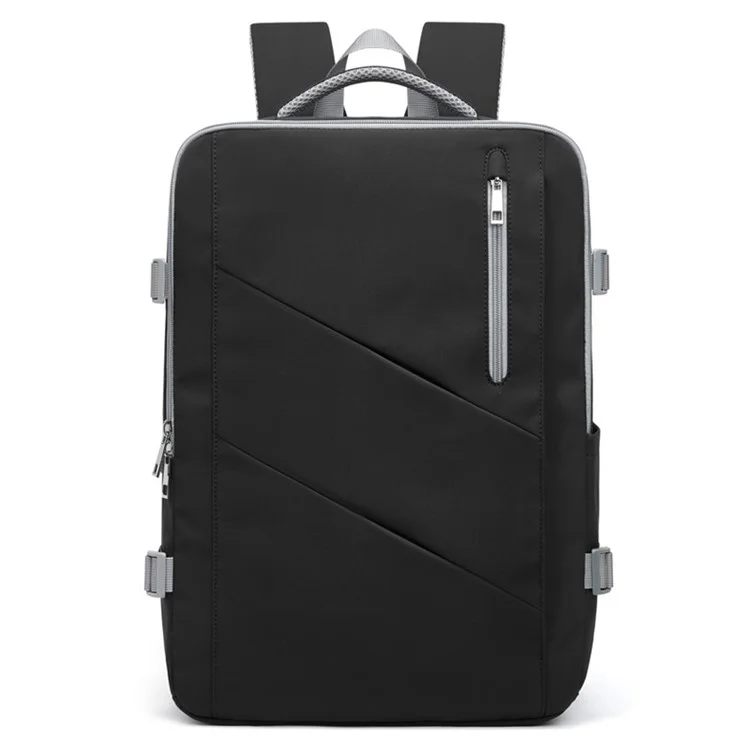 EURCOOL EC-6623 Herren Damen Casual Reiserucksack Verbundstoff Laptop Daypack - Schwarz