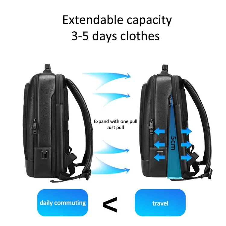 EURCOOL 8808 Primeira Camada de Couro de Vaca Mochila de Negócios Masculina Laptop Bag Dupla Bolsa de Ombro Daypack