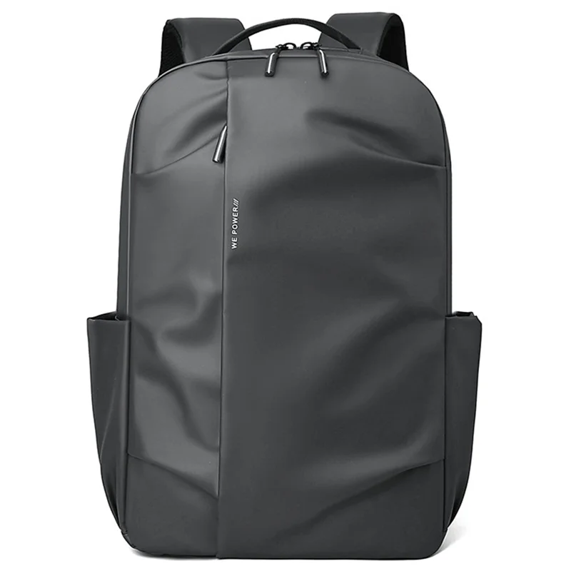 WEPOWER 3413# Men Laptop Rucksack Waterproof Nylon Backpack Travel Daypack for School Work - Grey