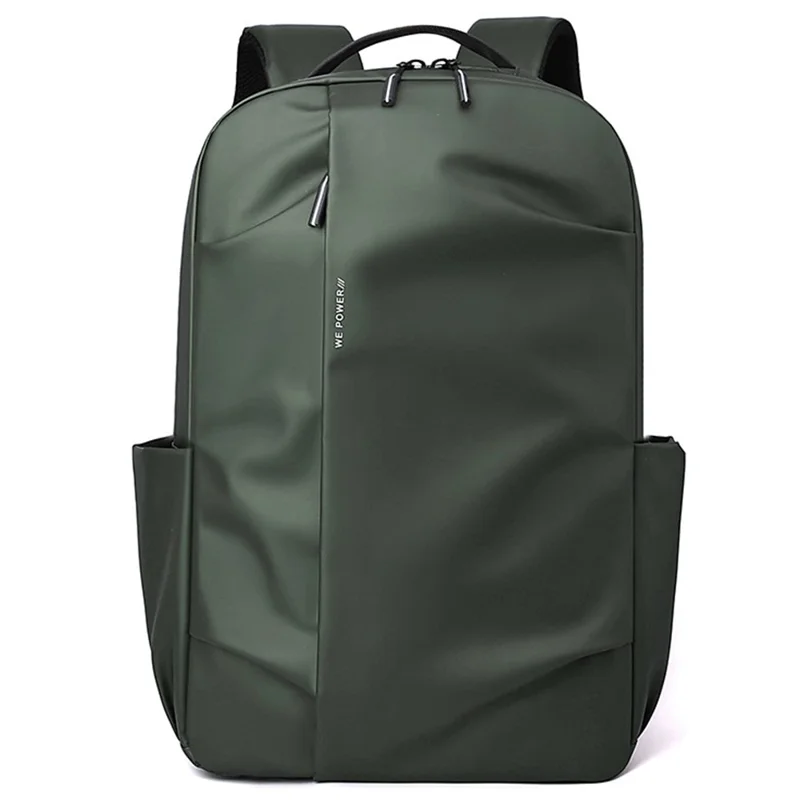 WEPOWER 3413# Men Laptop Rucksack Waterproof Nylon Backpack Travel Daypack for School Work - Army Green