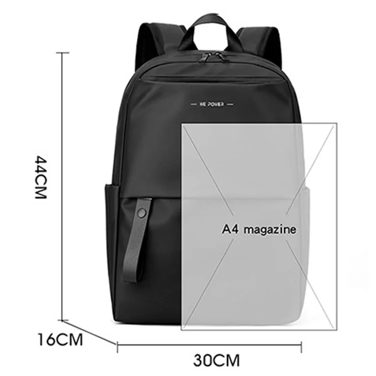 WEPOWER 1234 Outdoor Shoulder Bag Waterproof Nylon Backpack Travel Daypack for School Work - Dark Blue