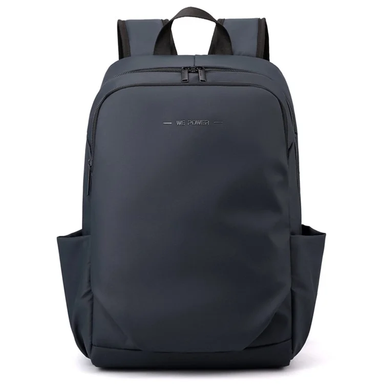 WEPOWER 1262 Men's Shoulders Bag Waterproof Nylon Cloth Travel Hiking Backpack Laptop Storage Bag - Dark Blue