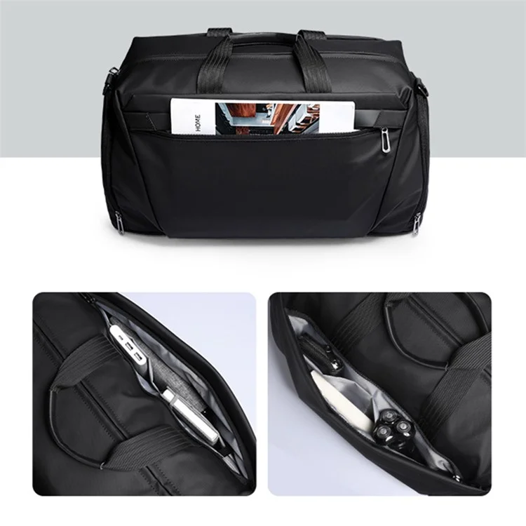 MARK RYDEN MR3006 Oxford Cloth Sports Duffle Handbag Schultertasche - Grau