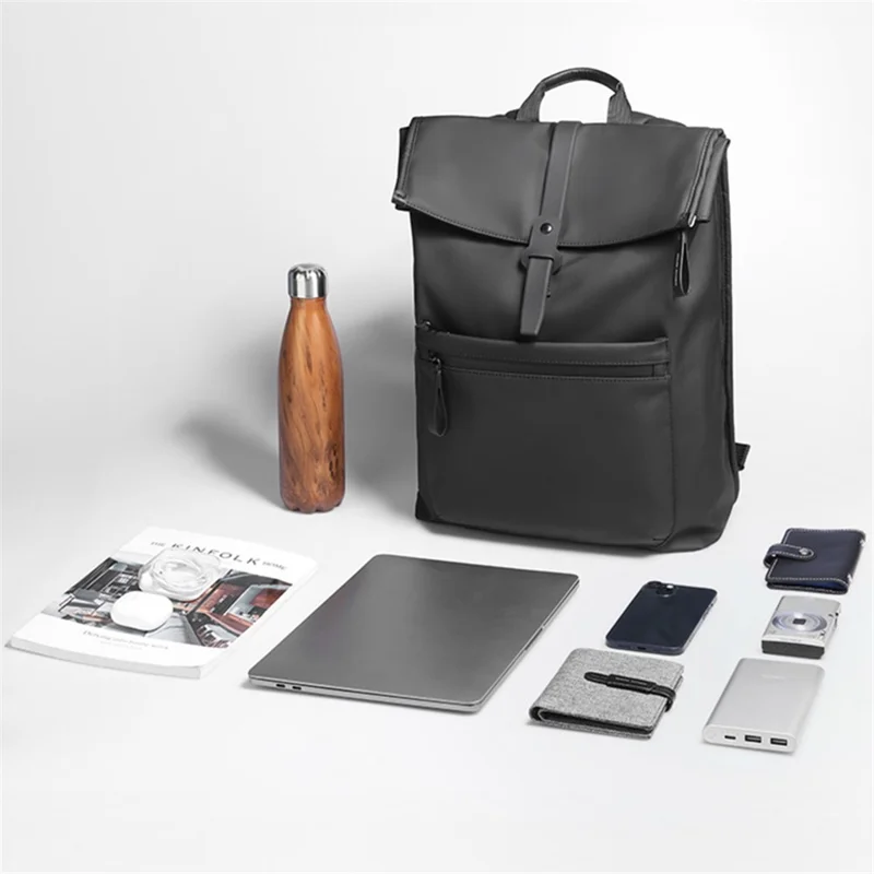 MARK RYDEN MR2816 Sac à Dos pour Ordinateur Portable de 15,6 pouces en PU + Tissu Oxford Sac à Épaule d'Affaires