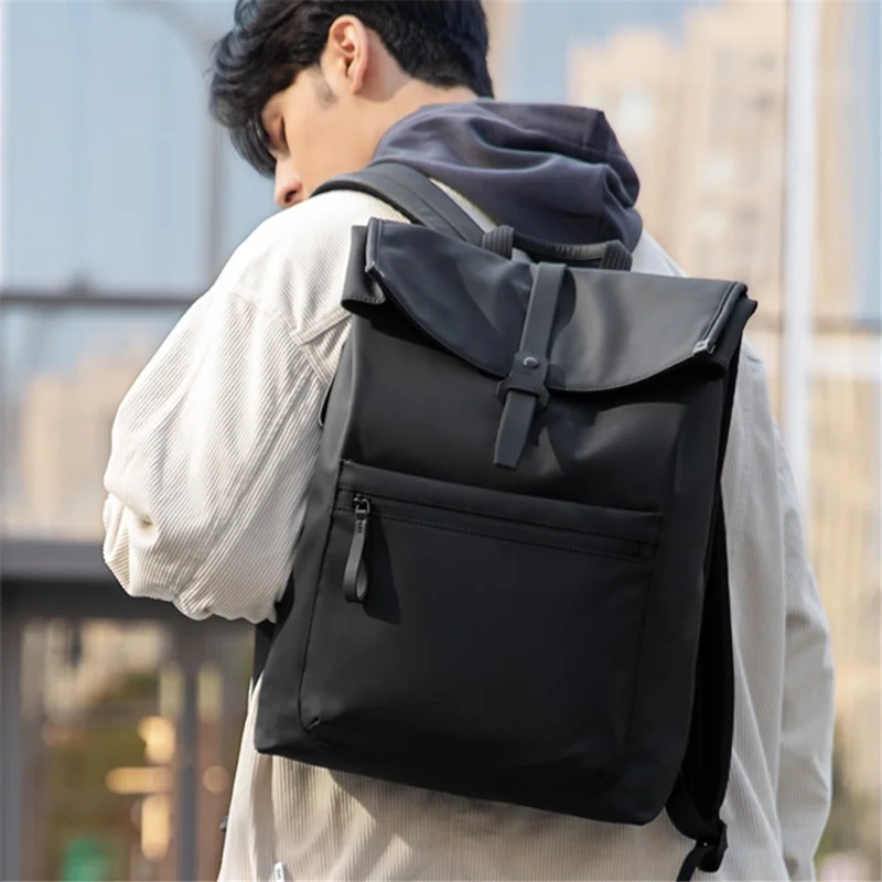 MARK RYDEN MR2816 Sac à Dos pour Ordinateur Portable de 15,6 pouces en PU + Tissu Oxford Sac à Épaule d'Affaires