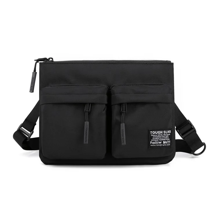 WEIXIER 8802 Crossbody-Tasche Oxford-Tuch+Nylon Messenger-Tasche - Schwarz