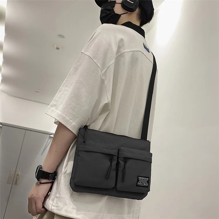 WEIXIER 8802 Crossbody-Tasche Oxford-Tuch+Nylon Messenger-Tasche - Schwarz