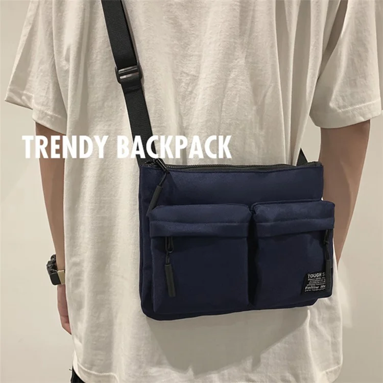 WEIXIER 8802 Crossbody-Tasche Oxford-Tuch+Nylon Messenger-Tasche - Schwarz