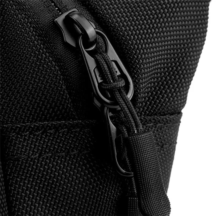 WEPOWER 2123# Bolso de pecho para hombre, de nailon, de un solo hombro, de mensajero - Negro