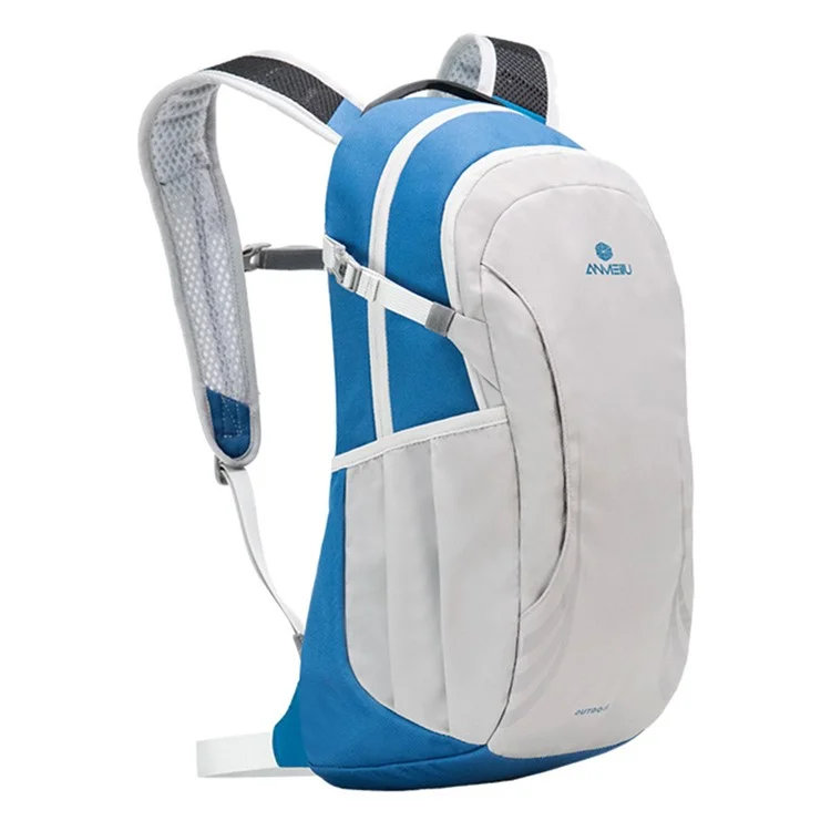 ANMEILU 1062 16L Nylon+Polyester Backpack Hiking Cycling Large Shoulders Bag - Light Grey+Blue