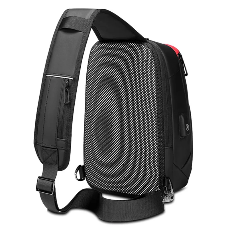 EURCOOL 1906 Waterproof Durable Chest Bag Portable Crossbody Bag, Black