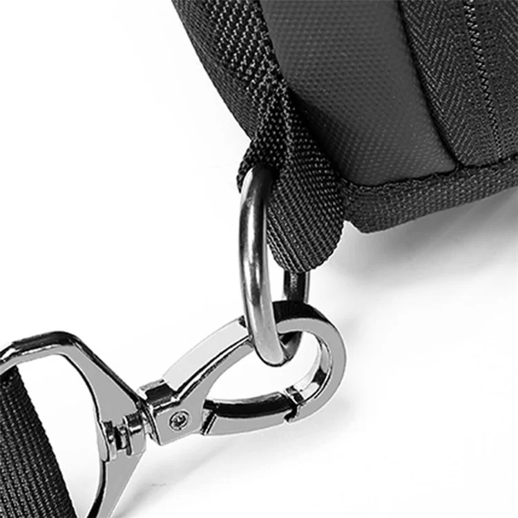 EURCOOL 1820 Lightweight Chest Bag Portable Crossbody Bag for Man, Black