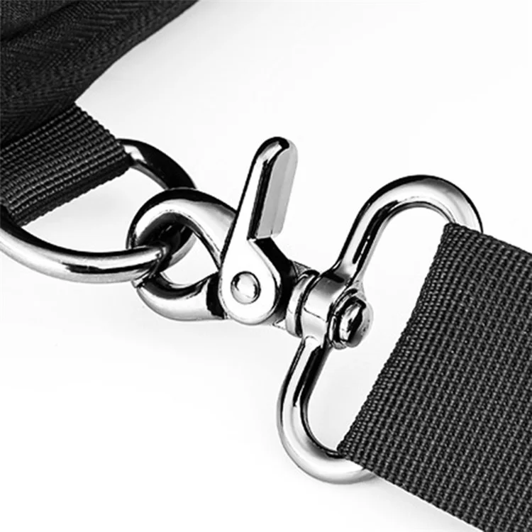 EURCOOL 1825 Outdoor Chest Bag Herren Umhängetasche mit USB-Ladeanschluss, Größe L - Schwarz