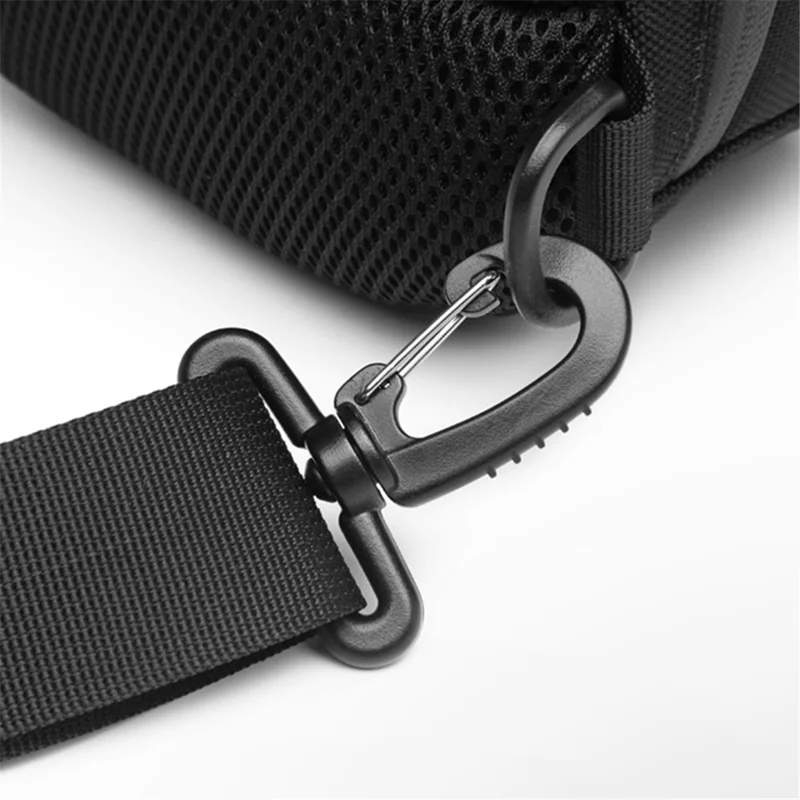 OZUKO 9321 Chest Bag Hard EVA Waterproof Crossbody Shoulder Bag - Black