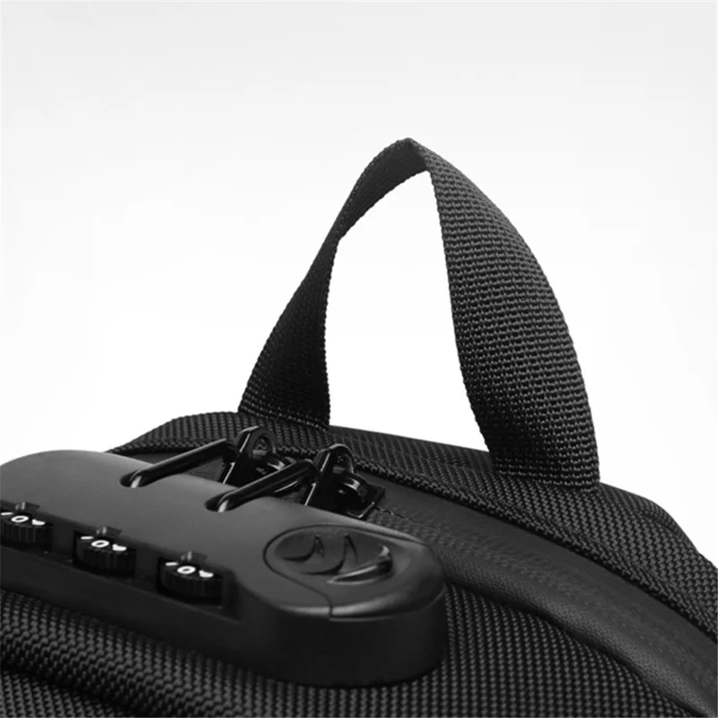 OZUKO 9321 Chest Bag Hard EVA Waterproof Crossbody Shoulder Bag - Black