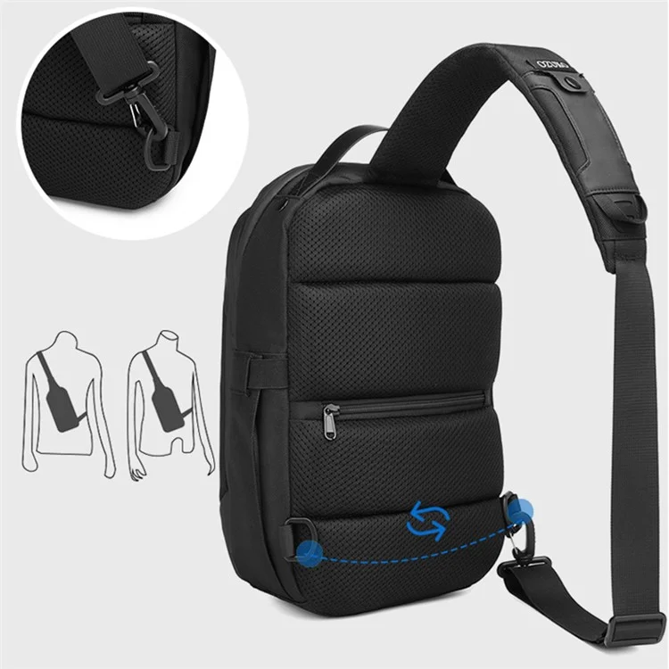 Bolsa transversal OZUKO 9731 Oxford Cloth Waterproof Chest - Camuflagem