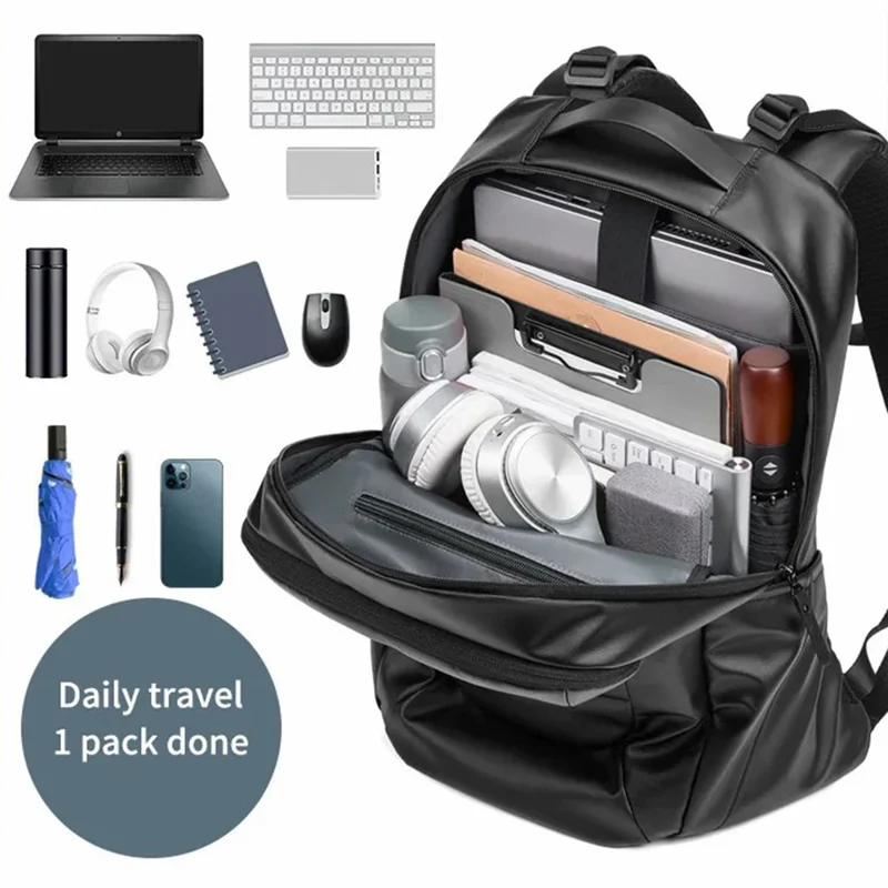 OUTWALK 2289 Waterproof Oxford Cloth Men Business Shoulder Bag Laptop Backpack