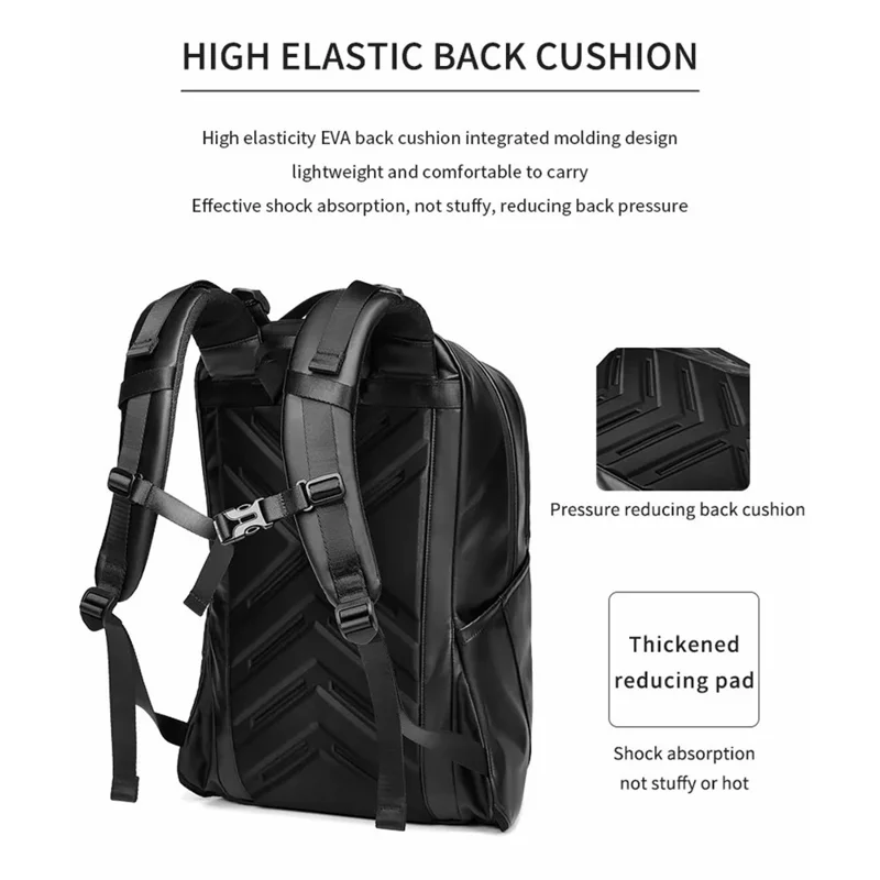 OUTWALK 2289 Waterproof Oxford Cloth Men Business Shoulder Bag Laptop Backpack