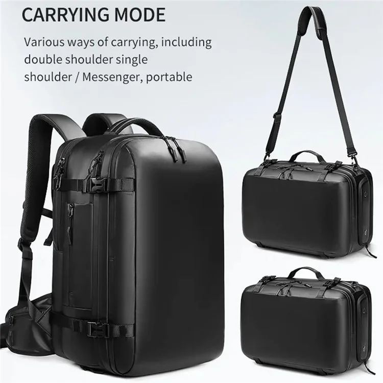 OUTWALK 8188 Business Travel Waterproof Laptop Backpack with Single Shoulder Strap