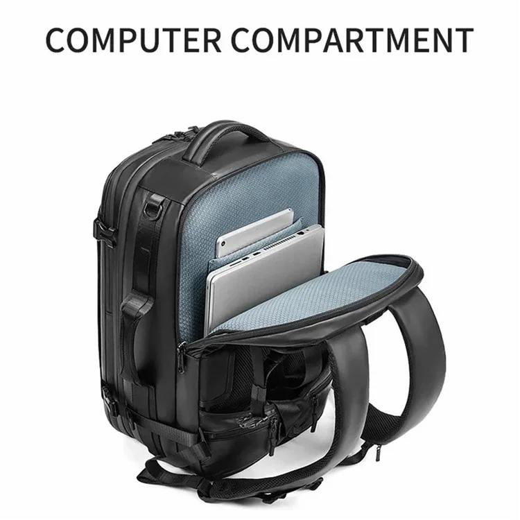 OUTWALK 8188 Business Travel Waterproof Laptop Backpack with Single Shoulder Strap