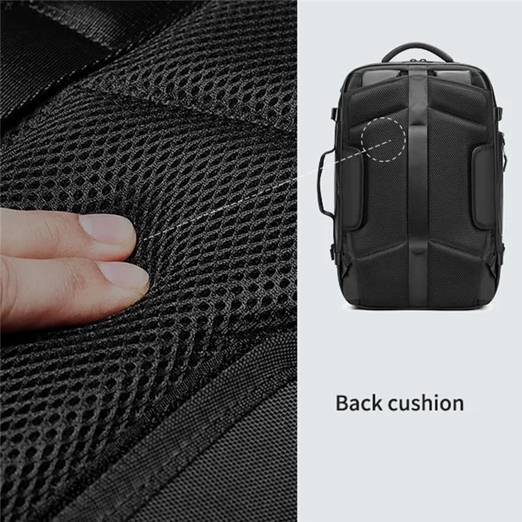OUTWALK 8188 Business Travel Waterproof Laptop Backpack with Single Shoulder Strap