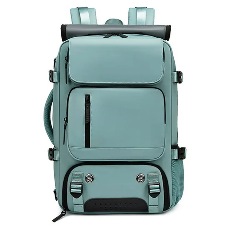 OUTWALK 7798 USB Port Multi-function Travel Backpack for 16" Laptop - Green