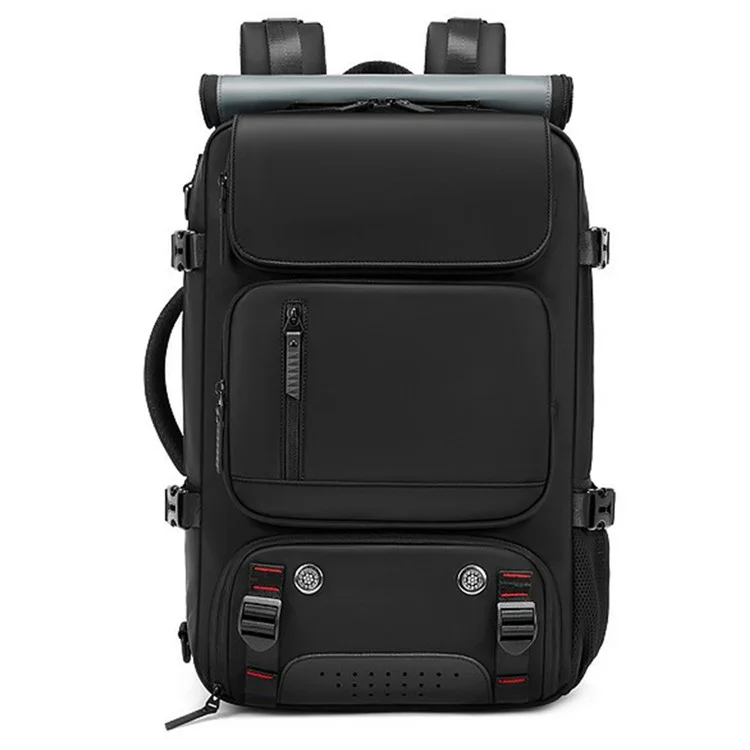 OUTWALK 7798 USB Port Multi-function Travel Backpack for 16" Laptop - Black