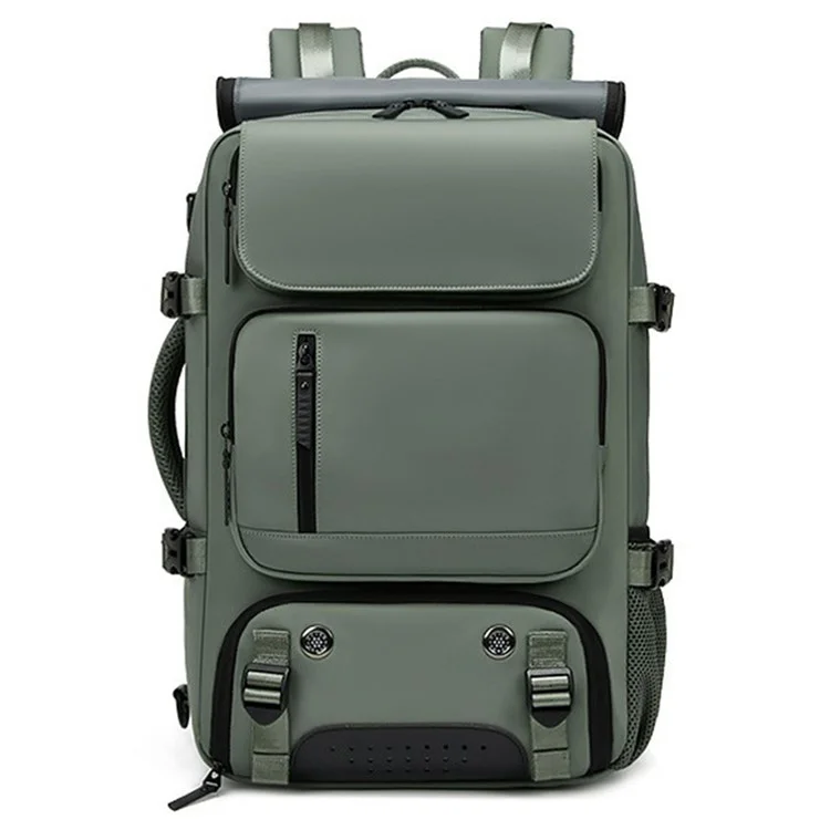 OUTWALK Men's Backpack Business Briefcase Crossbody Bag Large Messenger Bag - Army Green