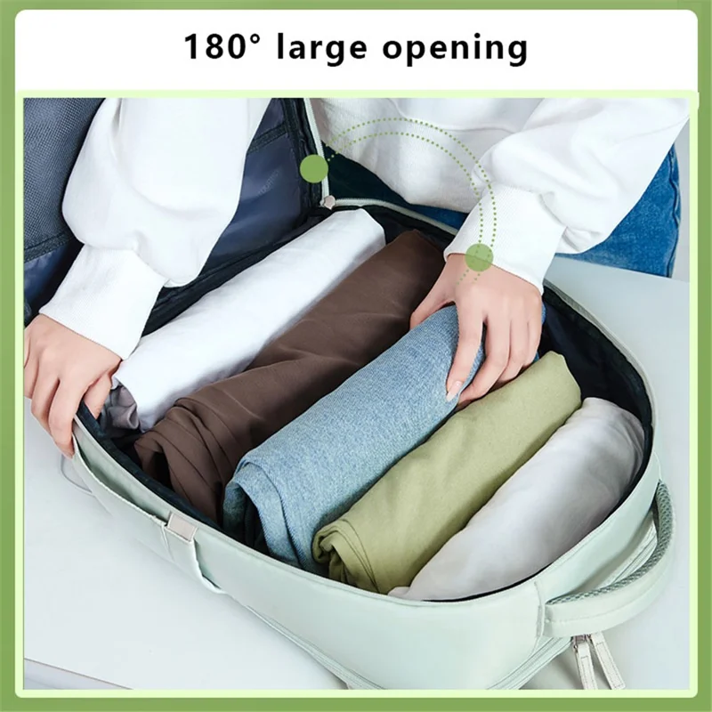 VICTORIATOURIST V7056 Polyester Travel Backpack Dual Shoulder Laptop Bag with USB Port - Black