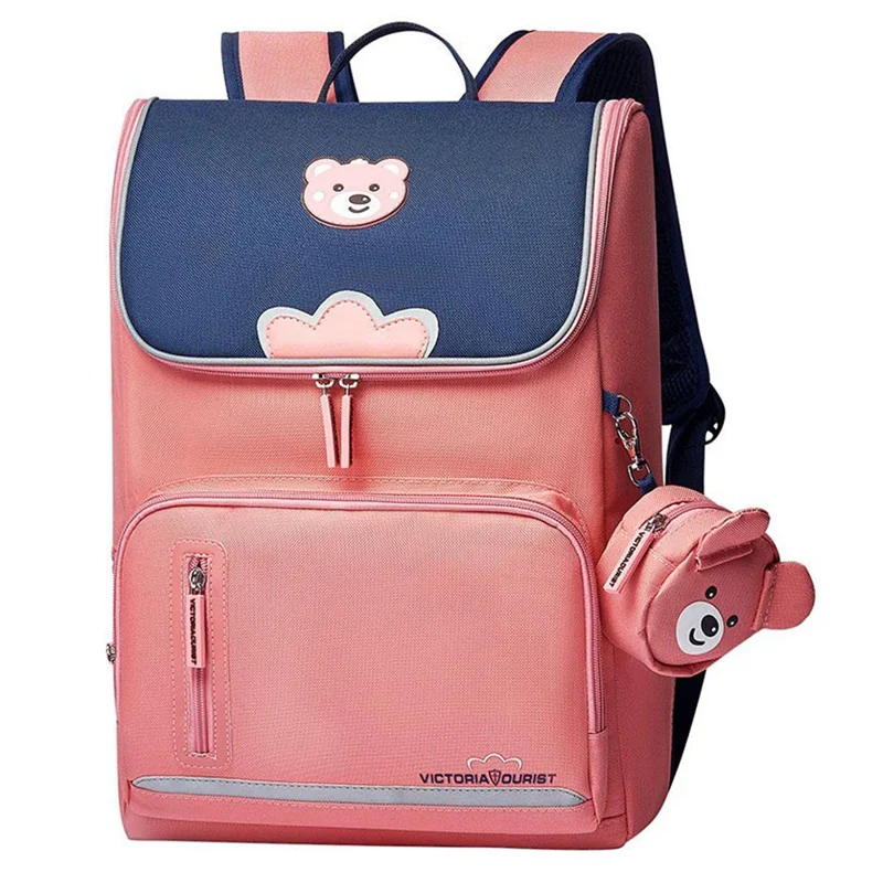 VICTORIATOURIST S8031 Burden-reducing Backpack Oxford Cloth Kids Primary School Student Schoolbag, Large Version
