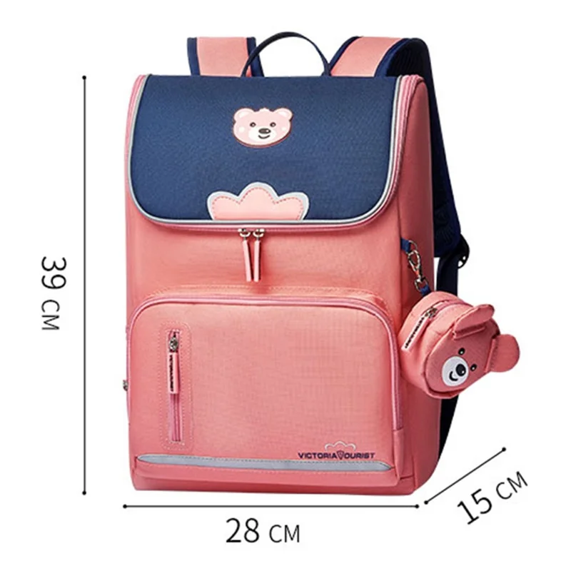 VICTORIATOURIST S8031 Burden-reducing Backpack Oxford Cloth Kids Primary School Student Schoolbag, Large Version