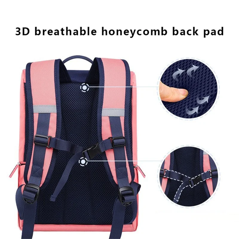 VICTORIATOURIST S8031 Burden-reducing Backpack Oxford Cloth Kids Primary School Student Schoolbag, Large Version