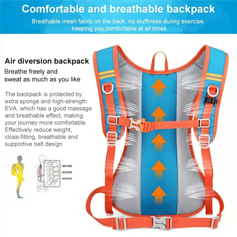 HAWEEL HWL7030 Outdoor Ultra-light Hiking Backpack Oxford Cycling Rucksack Travel Daypack - Blue