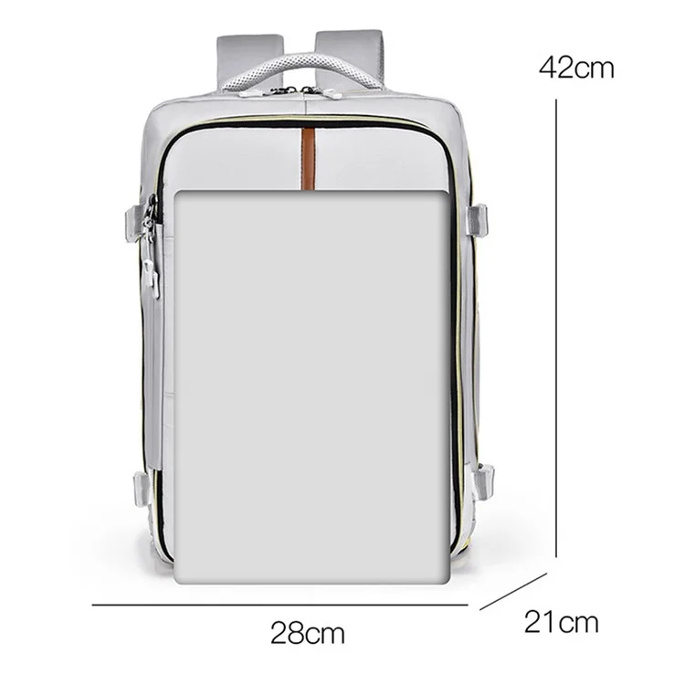 WEIXIER B705 Large Capacity Laptop Clothes Storage Backpack Travel Dual Shoulder Bag - Grey