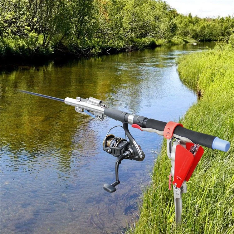 Portabietta per canne da pesca automatico regolabile in acciaio inossidabile pieghevole