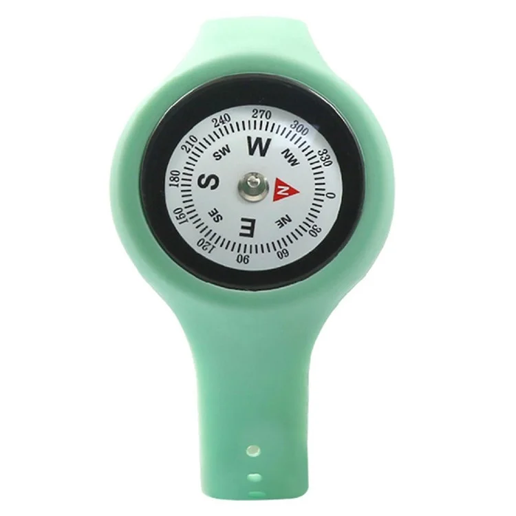 JINGU P302 Compass Watch Adjustable Strap Damping Fluid Wearable Compass Camping Tool - Green
