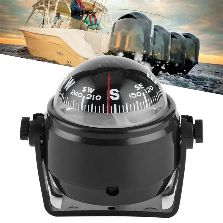 LC550 DC 12V Digital Compass Yacht Boat Navigation Compass Direction Compass with Built-In Light