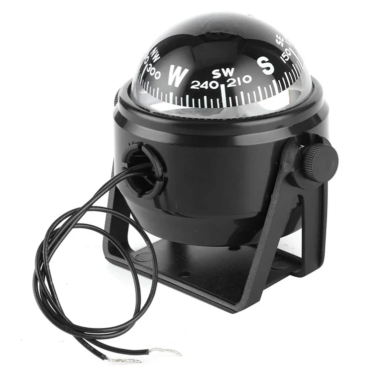 LC550 DC 12V Digital Compass Yacht Boat Navigation Compass Direction Compass with Built-In Light