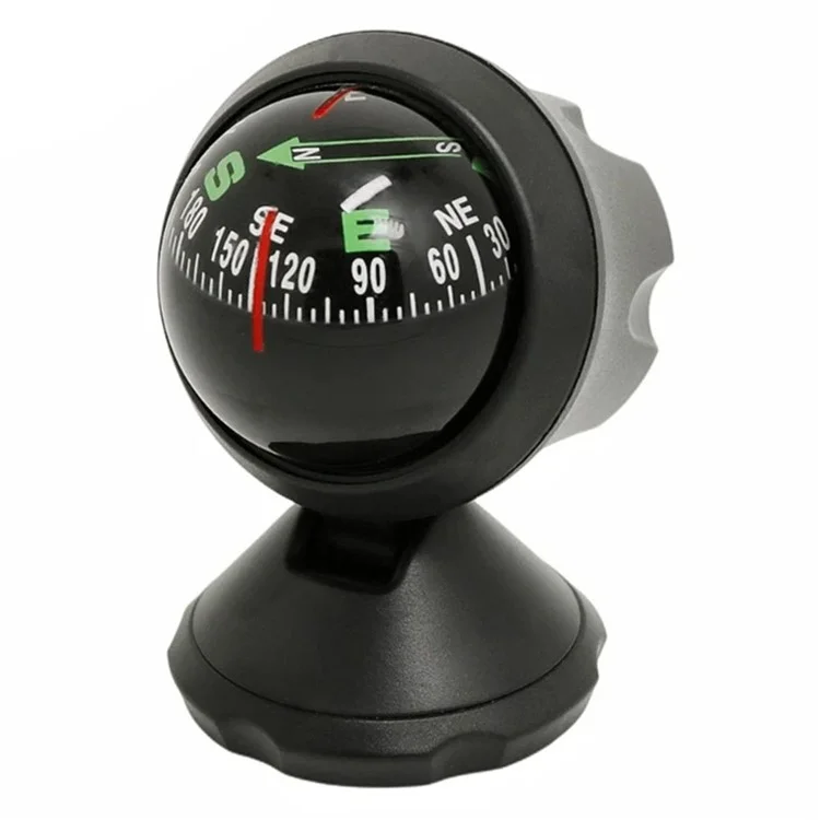 LC550A Adhesive Base  Car Dashboard Mount Adjustable Angle Compass Ball for Vehicle Navigation