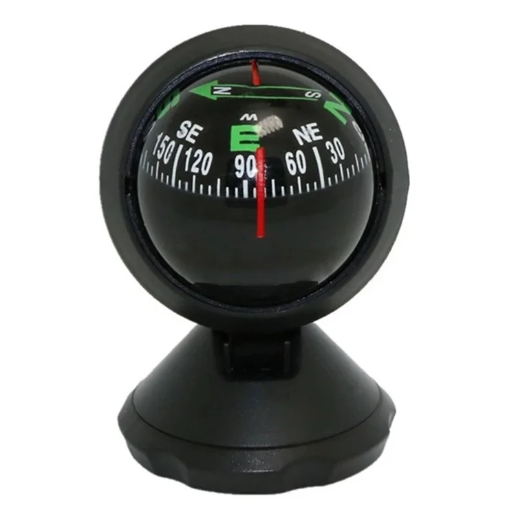 LC550A Adhesive Base  Car Dashboard Mount Adjustable Angle Compass Ball for Vehicle Navigation