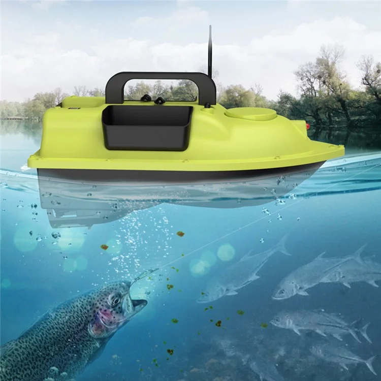 D18B 3 Köderplätze GPS-Positionierung Angelfutterboot für Seen und Flüsse 500m Fernsteuerung (CE-zertifiziert) - US-Stecker