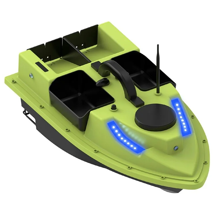 D19Y 4 Bait Slot GPS Positioning Fishing Bait Boat 600M Remote Control for River / Lake, without Light (CE Certified) - EU Plug