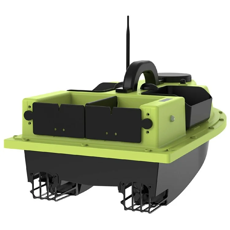 D19Y 4 Bait Slot GPS Positioning Fishing Bait Boat 600M Remote Control for River / Lake, without Light (CE Certified) - EU Plug