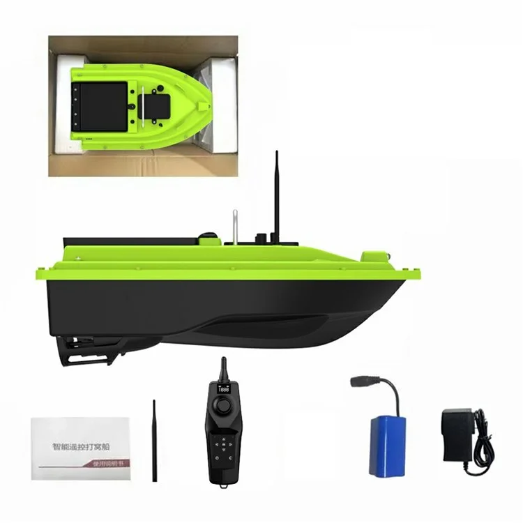 D26 GPS Positioning Self Return 2kg Load Remote Control Automatic Fish Bait Boat with Light (CE Certified) - EU Plug