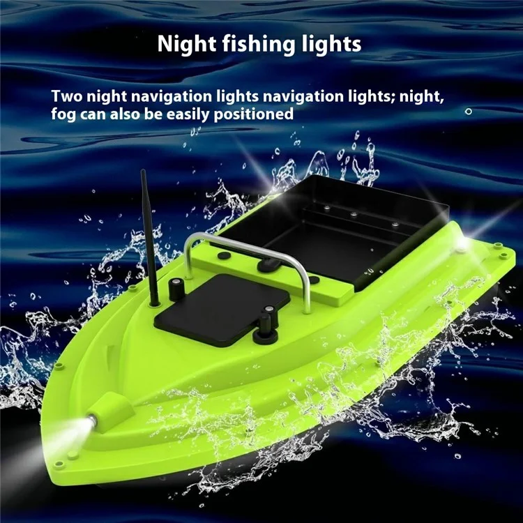 D26 GPS Positioning Self Return 2kg Load Remote Control Automatic Fish Bait Boat with Light (CE Certified) - EU Plug