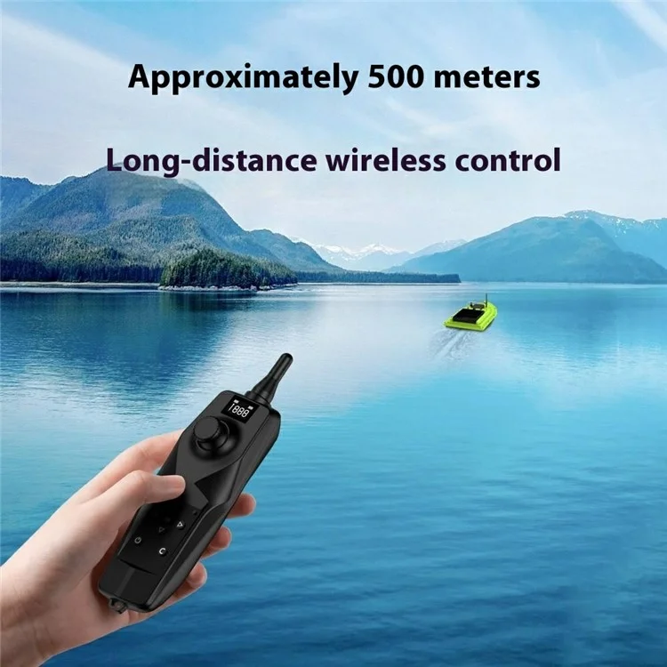 D26 GPS Positioning Self Return 2kg Load Remote Control Automatic Fish Bait Boat with Light (CE Certified) - EU Plug